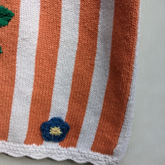 VINTAGE crochet floral grandma knit cardigan - Picture 9 of 9